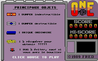 Onemore Breakout atari screenshot